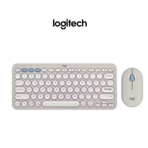 LOGITECH PEBBLE 2 WIRELESS COMBO KEYBOARD-TONAL SAND