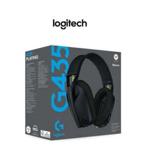 LOGITECH G435 LIGHTSPEED WIRELESS GAMING HEADSET – BLACK / BLUE/ WHITE