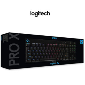 LOGITECH PRO X GAMING KEYBOARD CLICKY-BLACK/ WHITE / MAGENTA