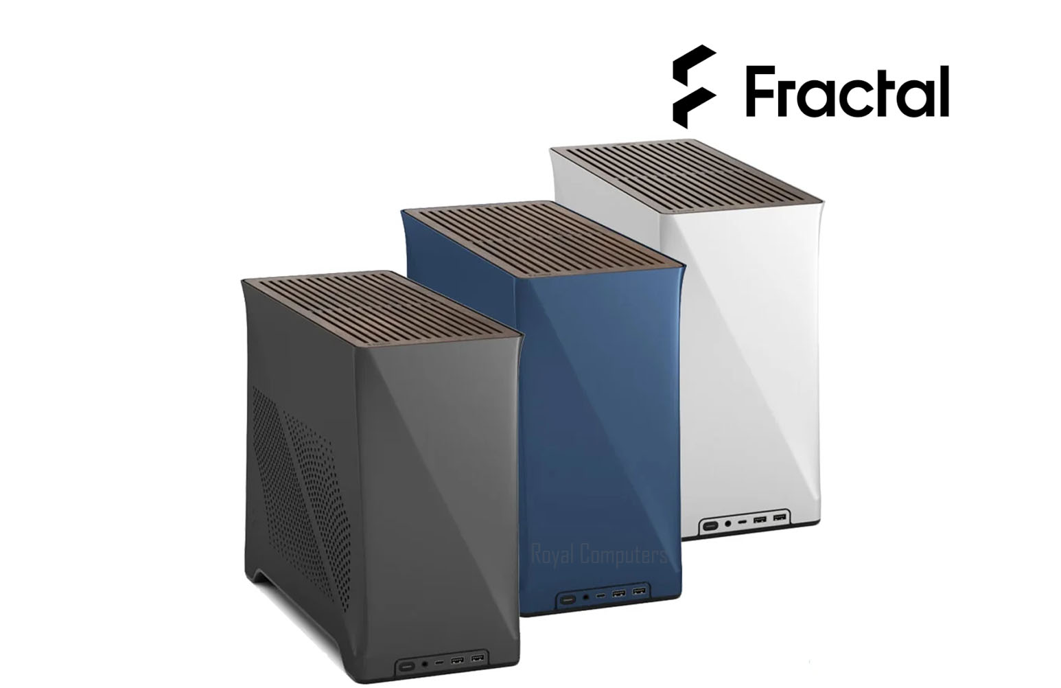 FRACTAL DESIGN ERA 2 ITX CASING-BLUE/CHARCOAL &SILVER