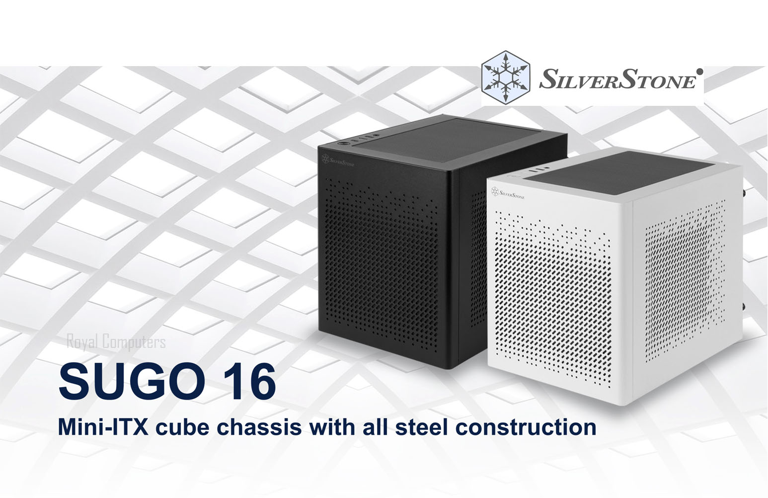SILVERSTONE SUGO SG16 MINI ITX CASING BLACK & WHITE