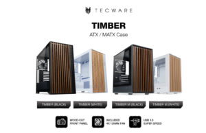 TECWARE TIMBER TG [4 ARGB FAN INCLUDED]-BLACK & WHITE