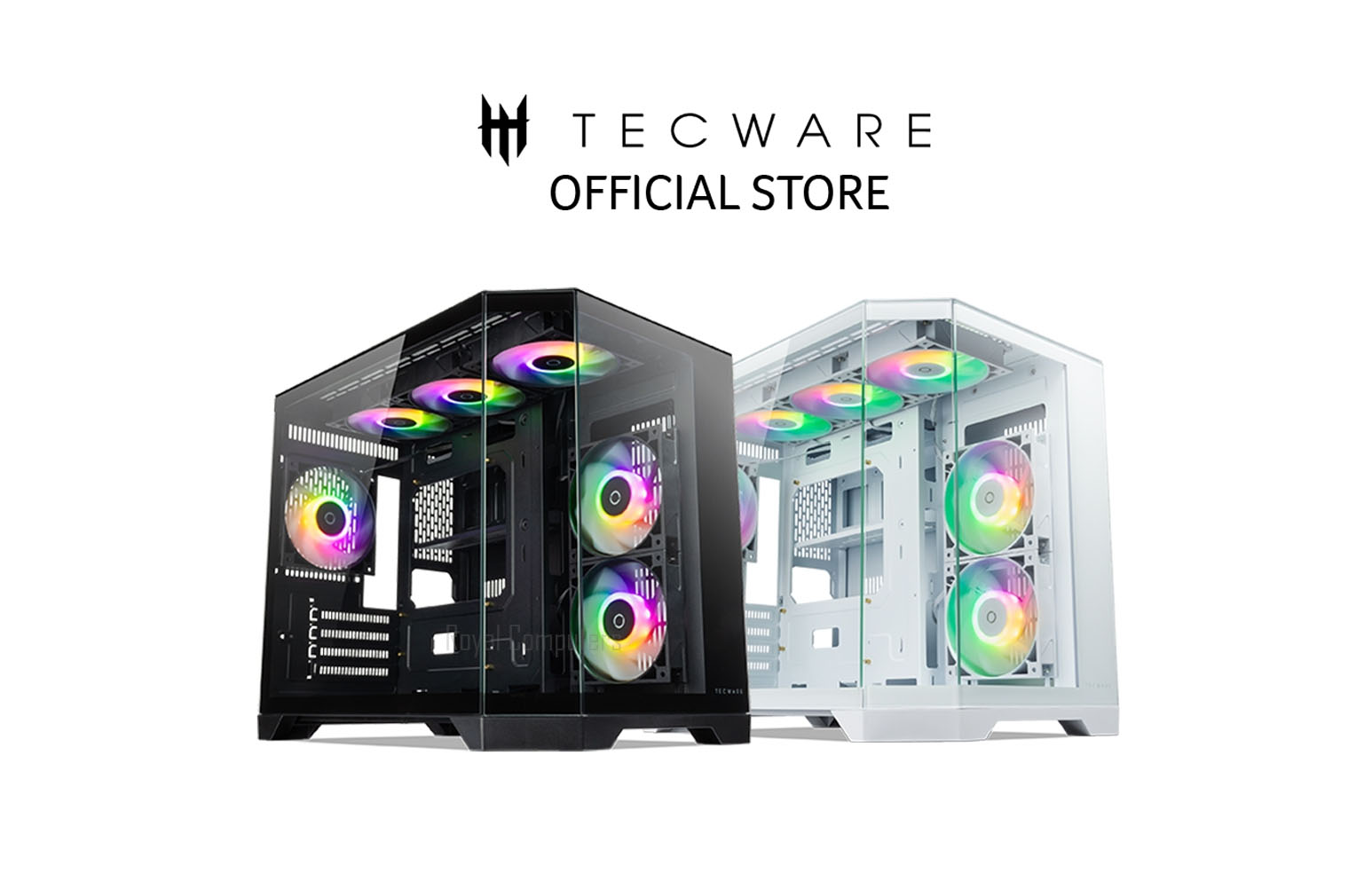 TECWARE VX TRINITY M [6 ARGB FAN INCULDED]-BLACK & WHITE