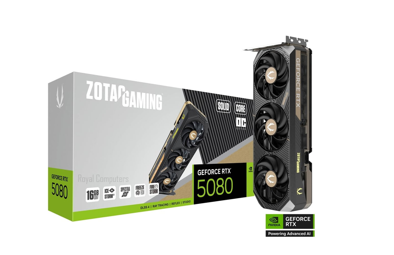 ZOTAC GAMING GEFORCE RTX5080 SOLID CORE OC 16GB