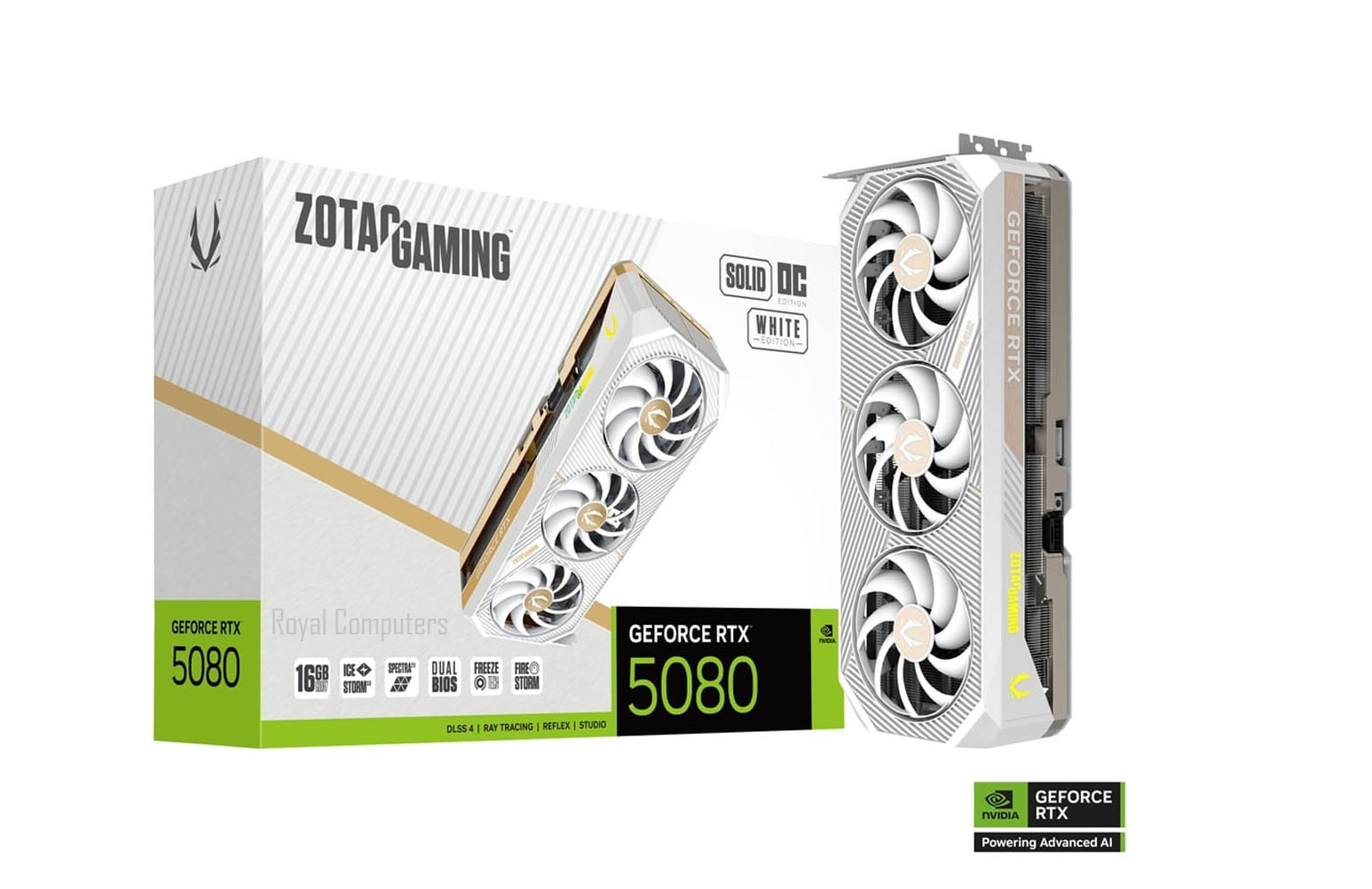 ZOTAC GAMING GEFORCE RTX5080 SOLID OC 16GB-WHITE