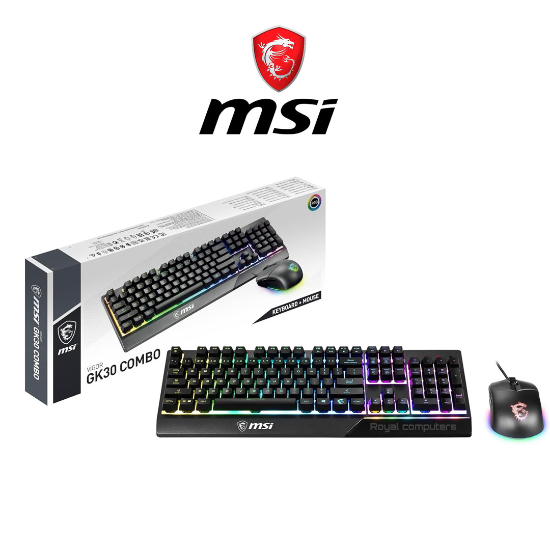 MSI VIGOR GK30 COMBO GAMING KEYBOARD MOUSE