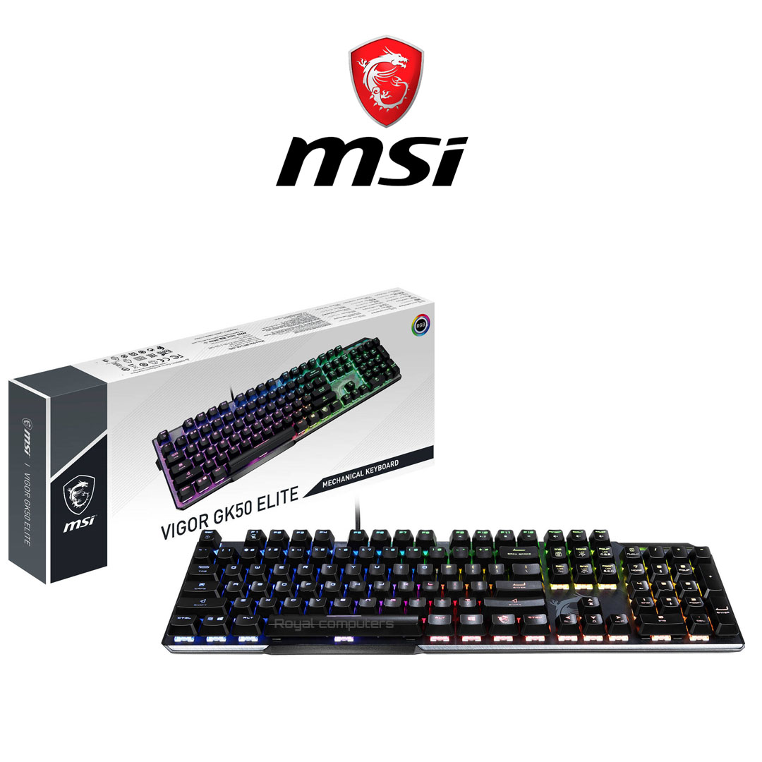 MSI VIGOR GK50 ELITE ARGB GAMING KEYBOARD – KAILH BLUE