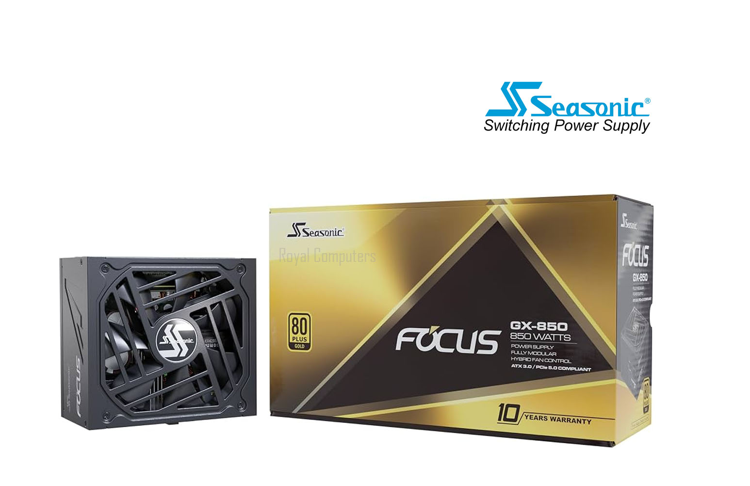 SEASONIC FOCUS GX-850W V4 ATX 3.1 FULLY MODULAR ATX FORM FACTOR – 10 YEAR WARRANTY